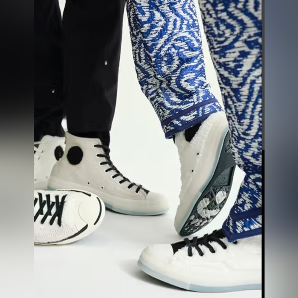 Converse CLOT x Chuck‎ 70 High Giant Panda Shoes Men's 7 Women's 9 Black White - Picture 3 of 14